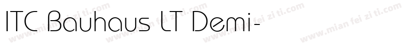 ITC Bauhaus LT Demi字体转换